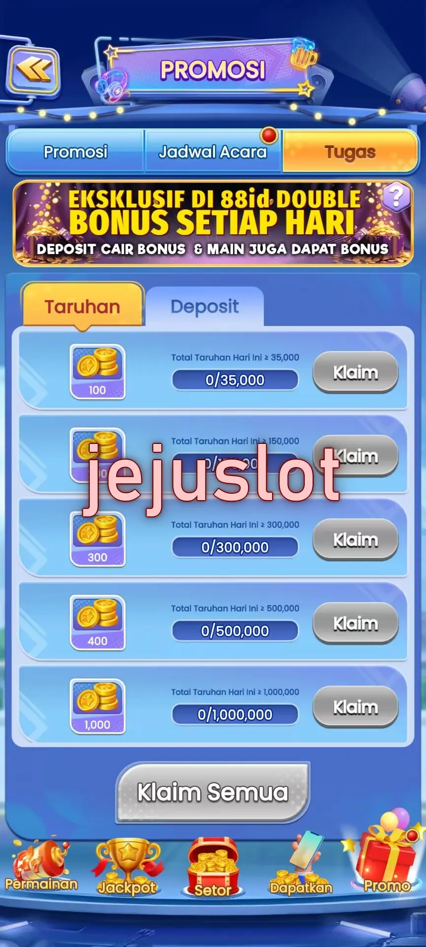 jejuslot Masuk